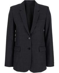 Isabel Marant - 'Lesandre' Single-Breasted Jacket With Notched Revers - Lyst