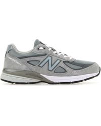 New Balance - Fabric And Suede 990 Sneakers - Lyst