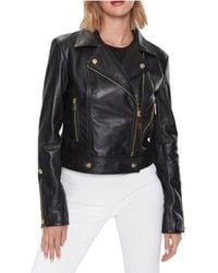 Just Cavalli - Leather Jacket 74Mwp01 Sheep Napa Leather - Lyst
