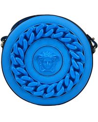 Versace - Round Disco Leather Camera Case Crossbody Bag - Lyst