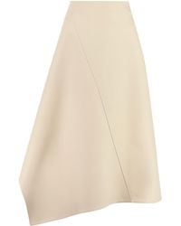 Bottega Veneta - Asymmetric Midi Skirt For - Lyst