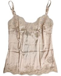 Dolce & Gabbana - Lace Trimmed Camisole - Lyst