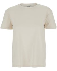 Max Mara - Crew Neck T-Shirt Cotton T-Shirts & Jerseys - Lyst