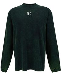 44 Label Group - Solar Long Sleeve T-Shirt With Contrasting Logo Print - Lyst