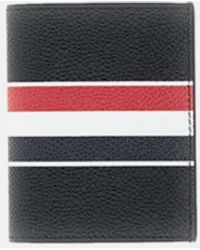 Thom Browne - Double Card Holder Rwb Stripe - Lyst