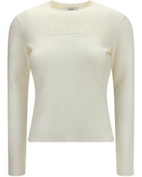Max Mara - Manto Long-Sleeve Wool Sweater - Lyst