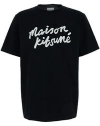 Maison Kitsuné - Maison Kitsune Handwriting Comfort Tee-Shirt - Lyst
