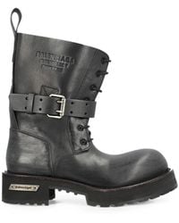 Balenciaga - Leather Trainers With Buckle Strap Calfskin Outer And Lining Sneaker - Lyst