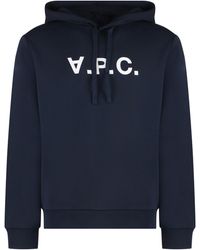 A.P.C. - Hoodie Standard Grand Vpc Dark-Ecru/Ecru Cotton Jumpers - Lyst