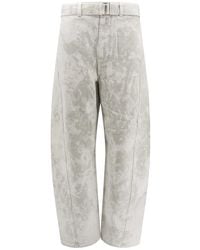 Lemaire - Twisted Belted Pants - Lyst