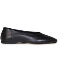 TOTEME - Ballet Flats Glossy Nappa Leather Goat Skin Ballerina Shoes - Lyst
