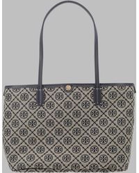 Tory Burch - Shoulder Bag T Monogram Cotton Polyester Jacquard - Lyst