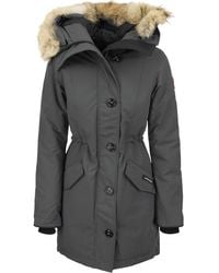 Canada Goose - Rossclair - Parka With Hood And Fur Coat - Lyst