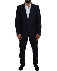 Dolce & Gabbana - Single Breasted 2 Piece Martini Suit Virgin Wool - Lyst