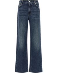Dolce & Gabbana - Dolce & Gabbana Wide-Leg High-Waist Cotton Jeans - Lyst