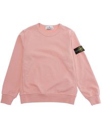 Stone Island - Kids Crewneck Sweatshirt Cotton Hoods & Sweatshirts - Lyst
