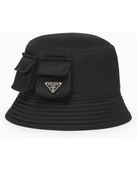 Prada - Re-Nylon Bucket Hat With Pockets - Lyst