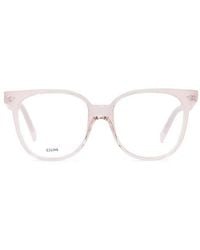 Celine - Eyeglasses Square Full Rim, Shiny Rose Frame And Clear Demo Lenses Lens Cl5010In072 - Lyst
