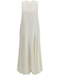 P.A.R.O.S.H. - P.A.R.O..H. Sleeveless Dress Linen; Viscose - Lyst