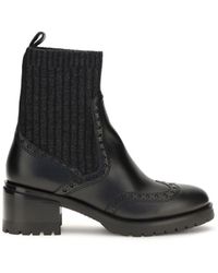 Santoni - Ferret Leather Boots - Lyst