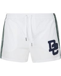 DSquared² - Stripe Sided Logo Detail Swim Shorts - Lyst