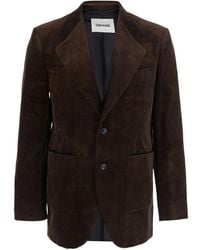 Tonywack - Single-Breasted Corduroy Tailored Jacket Cotton - Lyst