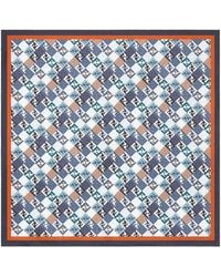 Fendi - Silk Foulard With All-Over Ff Logo - Lyst