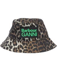 Barbour - Waxed Leopard Bucket Hat - Lyst