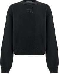 Alexander Wang - Crewneck Sweatshirt Cotton Sweatshirts - Lyst