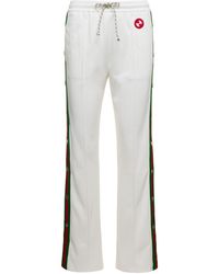 Gucci - Tennis Club Jogger Pants With Snap Buttons And Web Detail - Lyst