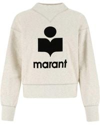 Isabel Marant - Moby Flockedlogo Sweatshirt - Lyst