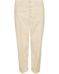 Dondup - Buttoned Cropped Jeans - Lyst