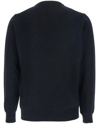 Kangra - Crewneck Sweater With Ribbed Trims - Lyst
