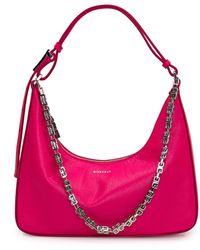 Givenchy - Neon Leather Small Cut Out Moon Bag With Chain - Lyst