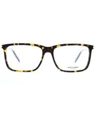 Saint Laurent - Eyeglasses Square Full Rim, Frame And Clear Demo Lenses Lens Sl454005 - Lyst