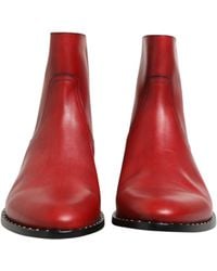 Dolce & Gabbana - Studded Chelsea Short Ankle Boots Shoes 100Lf - Lyst