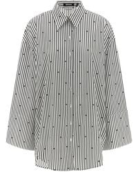 ROTATE BIRGER CHRISTENSEN - Poplin Oversized Striped' Shirt - Lyst