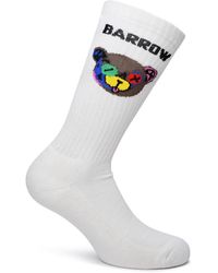 Barrow - Ivory Cotton Blend Socks - Lyst