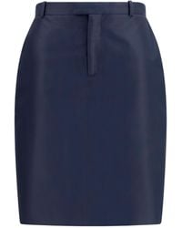 Gucci - Silk Midi Skirt - Lyst