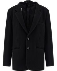 MM6 by Maison Margiela - Back Panel Blazer Virgin Wool Polyester Blazer, Suits - Lyst