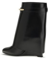 Givenchy - Leather Shark Ankle Boots - Lyst
