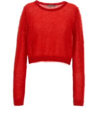 Alberta Ferretti - Mohair Sweater Sweater, Cardigans - Lyst