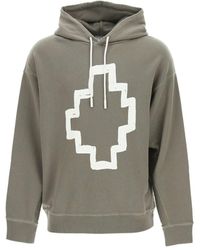 Marcelo Burlon - Oversize Hooded Sweatshirt - Lyst
