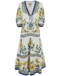 FARM Rio - Maxi V-Neck Dress - Lyst