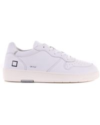 Date - Sneakers Court Calf Leather - Lyst
