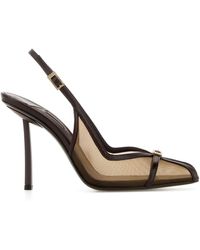 Le Silla - Mesh Chanel Vittoria Pumps - Lyst