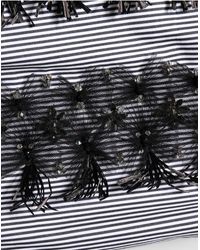 Dolce & Gabbana - Blackgray Pinstripe Embellished Trouser Pants Cotton - Lyst