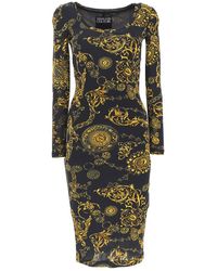 Versace Jeans Couture Printed Jersey Dress - Multicolor