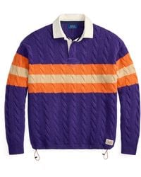 Polo Ralph Lauren - Cable-Knit Rugby Wool Sweater - Lyst