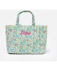 Mc2 Saint Barth - Betsy Quilted Soft Tote Mid Bag Made With Liberty Fabric - Lyst